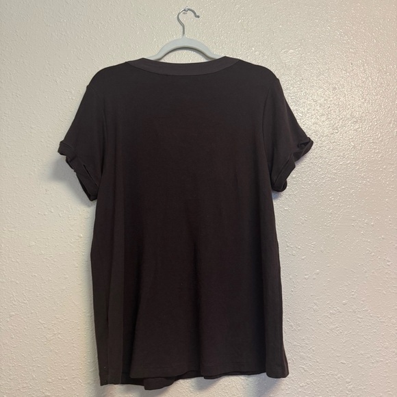 Soft Surroundings Bevvie Blouse In Brown Gold Buttons - Picture 2 of 6